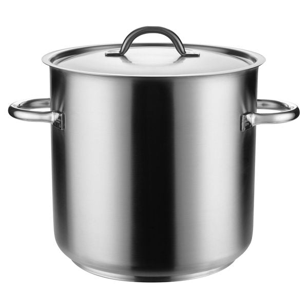 Pujadas TOP LINE STOCKPOT-18/10, W/COVER, 350x350mm/33.6lt   (Each)