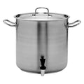Pujadas INOX PRO STOCKPOT-18/10, W/COVER & TAP, 350x350mm/33.6lt   (Each)
