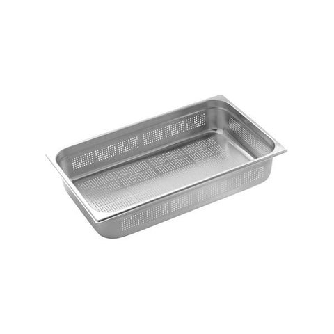 Pujadas  GASTRONORM PAN-18/10, 1/1 SIZE 150mm, PERFORATED  (Each)