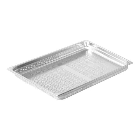 Pujadas  GASTRONORM PAN-18/10, 2/1 SIZE 100mm, PERFORATED  (Each)