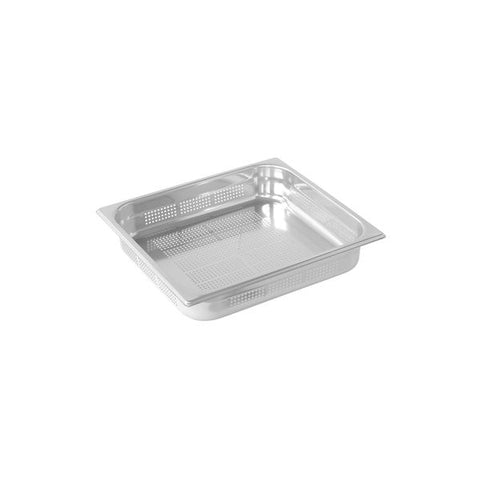 Pujadas  GASTRONORM PAN-18/10, 2/3 SIZE 200mm, PERFORATED  (Each)