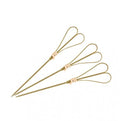Design En Bouche  BAMBOO SKEWER-HEART | NATURAL | 120mm | 100pcs/Pack BAMBOO (Pack)